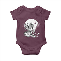 Bigfoot Playing Ice Hockey Baby Onesie Funny Cryptid Sports Gift - Wonder Print Shop