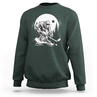 Bigfoot Playing Ice Hockey Sweatshirt Funny Cryptid Sports Gift - Wonder Print Shop