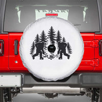 Funny Bigfoot Playing Ice Hockey Spare Tire Cover Cryptid Lover Gift - Wonder Print Shop
