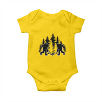 Funny Bigfoot Playing Ice Hockey Baby Onesie Cryptid Lover Gift - Wonder Print Shop