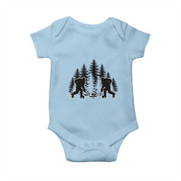 Funny Bigfoot Playing Ice Hockey Baby Onesie Cryptid Lover Gift - Wonder Print Shop
