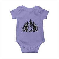 Funny Bigfoot Playing Ice Hockey Baby Onesie Cryptid Lover Gift - Wonder Print Shop