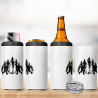 Funny Bigfoot Playing Ice Hockey 4 in 1 Can Cooler Tumbler Cryptid Lover Gift - Wonder Print Shop