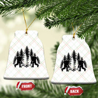 Funny Bigfoot Playing Ice Hockey Ceramic Ornament Cryptid Lover Gift - Wonder Print Shop
