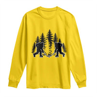 Funny Bigfoot Playing Ice Hockey Long Sleeve Shirt Cryptid Lover Gift - Wonder Print Shop