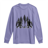 Funny Bigfoot Playing Ice Hockey Long Sleeve Shirt Cryptid Lover Gift - Wonder Print Shop