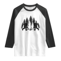 Funny Bigfoot Playing Ice Hockey Raglan Shirt Cryptid Lover Gift - Wonder Print Shop