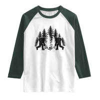 Funny Bigfoot Playing Ice Hockey Raglan Shirt Cryptid Lover Gift - Wonder Print Shop