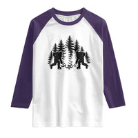 Funny Bigfoot Playing Ice Hockey Raglan Shirt Cryptid Lover Gift - Wonder Print Shop