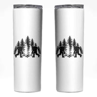 Funny Bigfoot Playing Ice Hockey Skinny Tumbler Cryptid Lover Gift - Wonder Print Shop