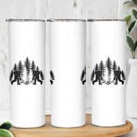 Funny Bigfoot Playing Ice Hockey Skinny Tumbler Cryptid Lover Gift - Wonder Print Shop