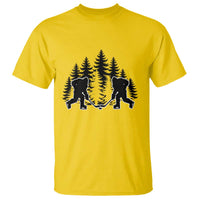 Funny Bigfoot Playing Ice Hockey T Shirt Cryptid Lover Gift - Wonder Print Shop