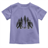 Funny Bigfoot Playing Ice Hockey Toddler T Shirt Cryptid Lover Gift - Wonder Print Shop