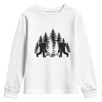 Funny Bigfoot Playing Ice Hockey Youth Sweatshirt Cryptid Lover Gift - Wonder Print Shop