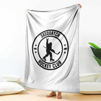Legendary Sasquatch Hockey Club Throw Blanket Funny Ice Hockey Gift - Wonder Print Shop