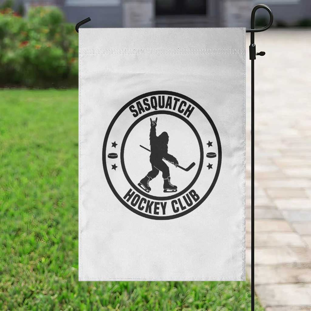 Legendary Sasquatch Hockey Club Garden Flag Funny Ice Hockey Gift - Wonder Print Shop
