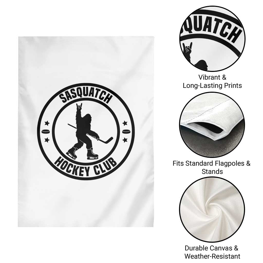 Legendary Sasquatch Hockey Club Garden Flag Funny Ice Hockey Gift - Wonder Print Shop