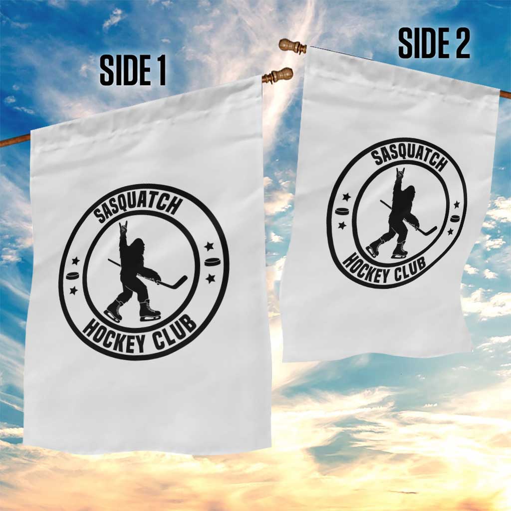 Legendary Sasquatch Hockey Club Garden Flag Funny Ice Hockey Gift - Wonder Print Shop