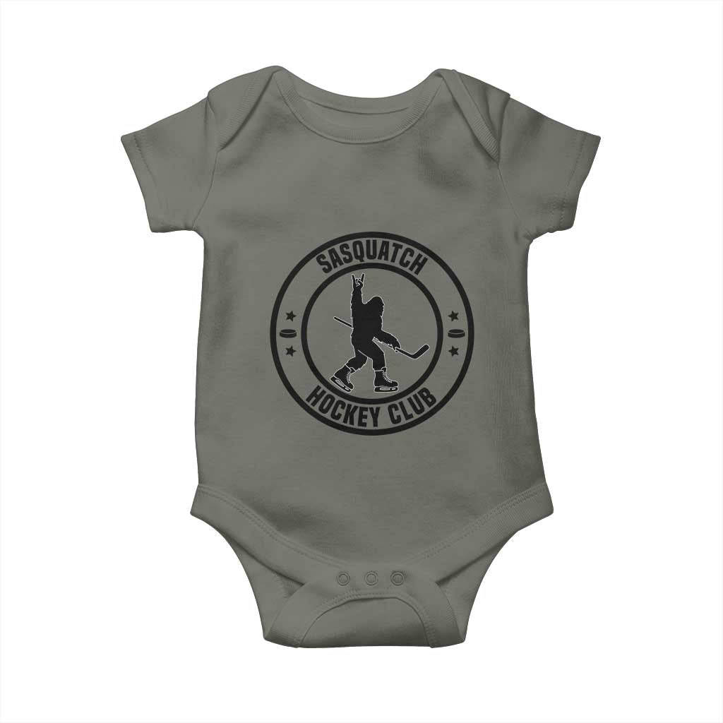 Legendary Sasquatch Hockey Club Baby Onesie Funny Ice Hockey Gift - Wonder Print Shop