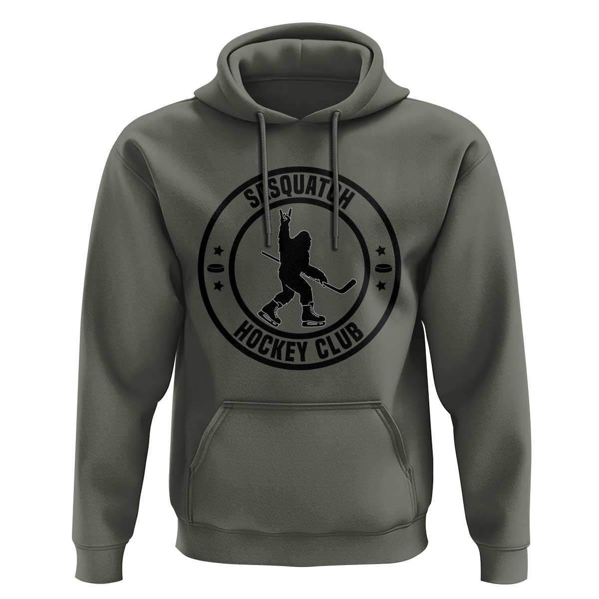 Legendary Sasquatch Hockey Club Hoodie Funny Ice Hockey Gift - Wonder Print Shop