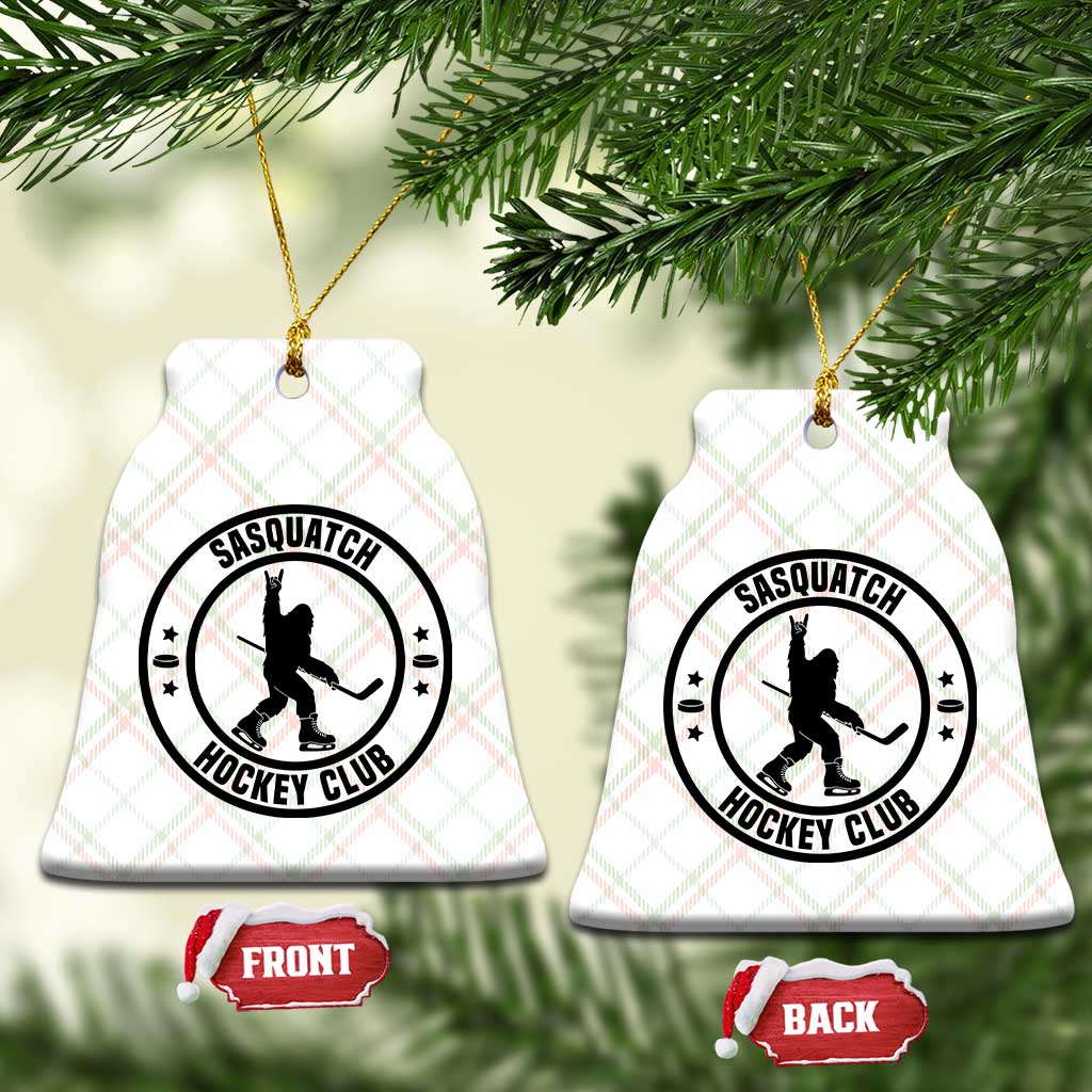 Legendary Sasquatch Hockey Club Ceramic Ornament Funny Ice Hockey Gift - Wonder Print Shop