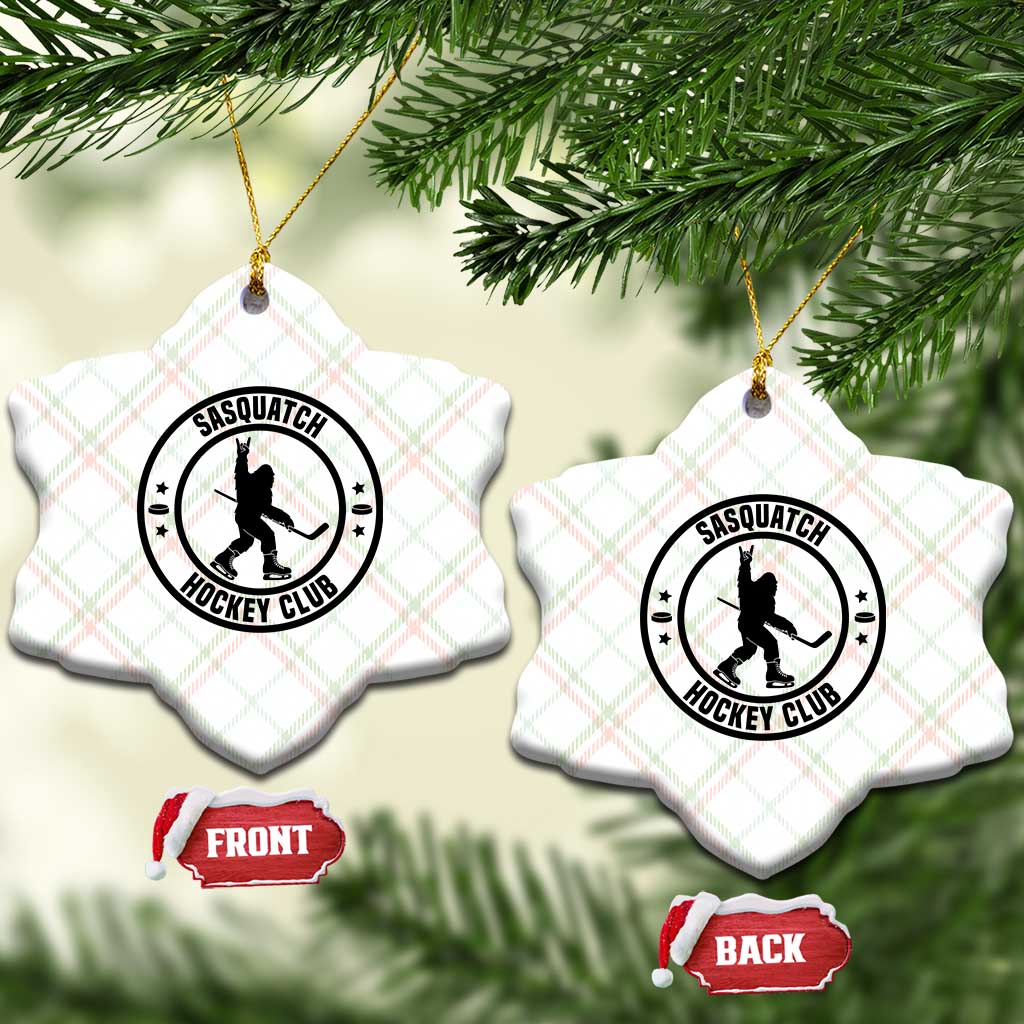 Legendary Sasquatch Hockey Club Ceramic Ornament Funny Ice Hockey Gift - Wonder Print Shop