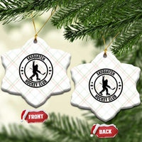 Legendary Sasquatch Hockey Club Ceramic Ornament Funny Ice Hockey Gift - Wonder Print Shop