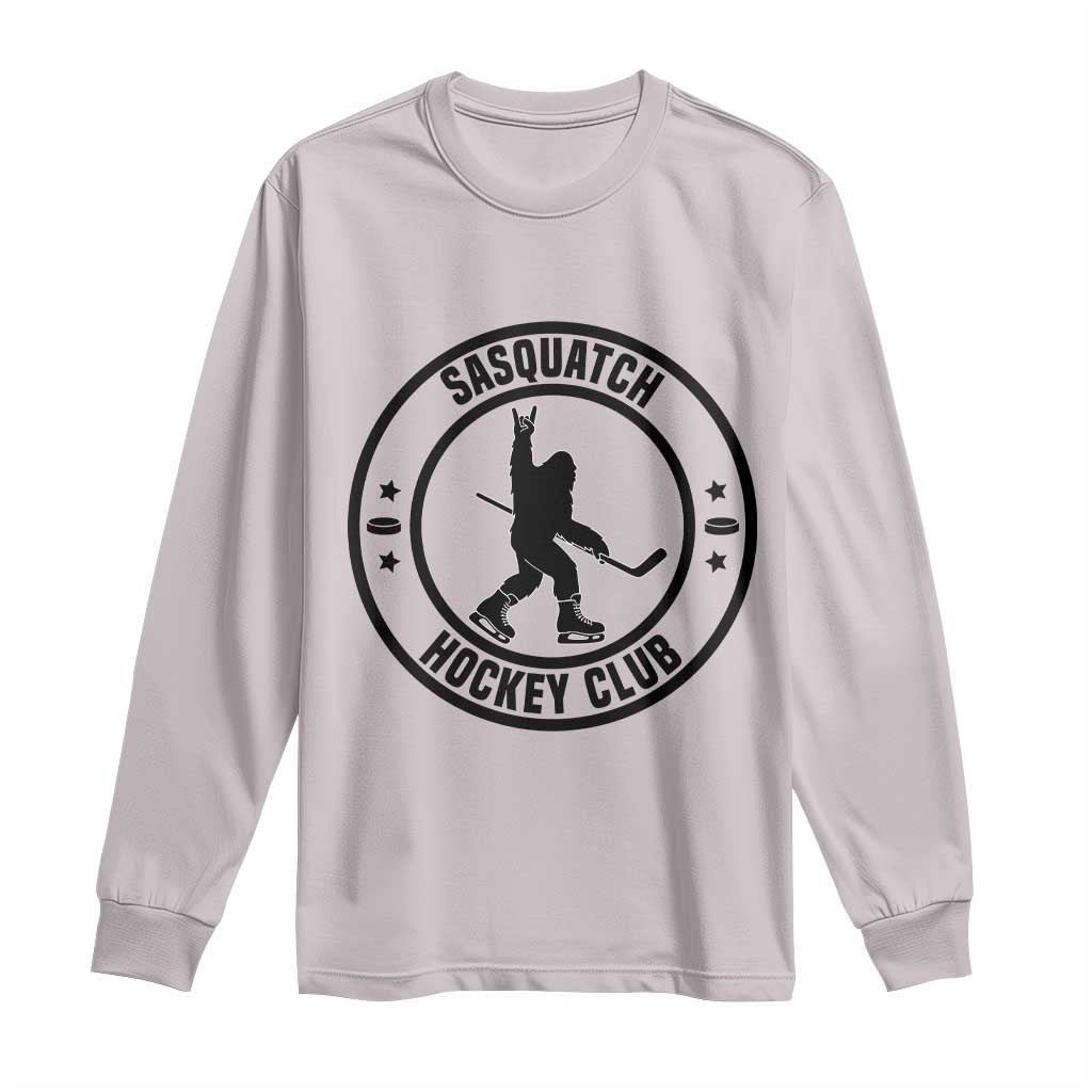 Legendary Sasquatch Hockey Club Long Sleeve Shirt Funny Ice Hockey Gift - Wonder Print Shop