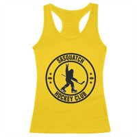 Legendary Sasquatch Hockey Club Racerback Tank Top Funny Ice Hockey Gift - Wonder Print Shop