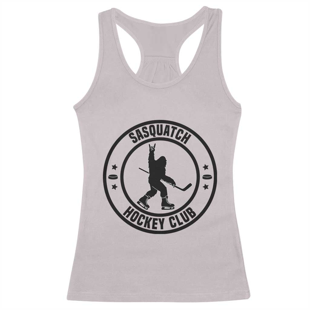 Legendary Sasquatch Hockey Club Racerback Tank Top Funny Ice Hockey Gift - Wonder Print Shop