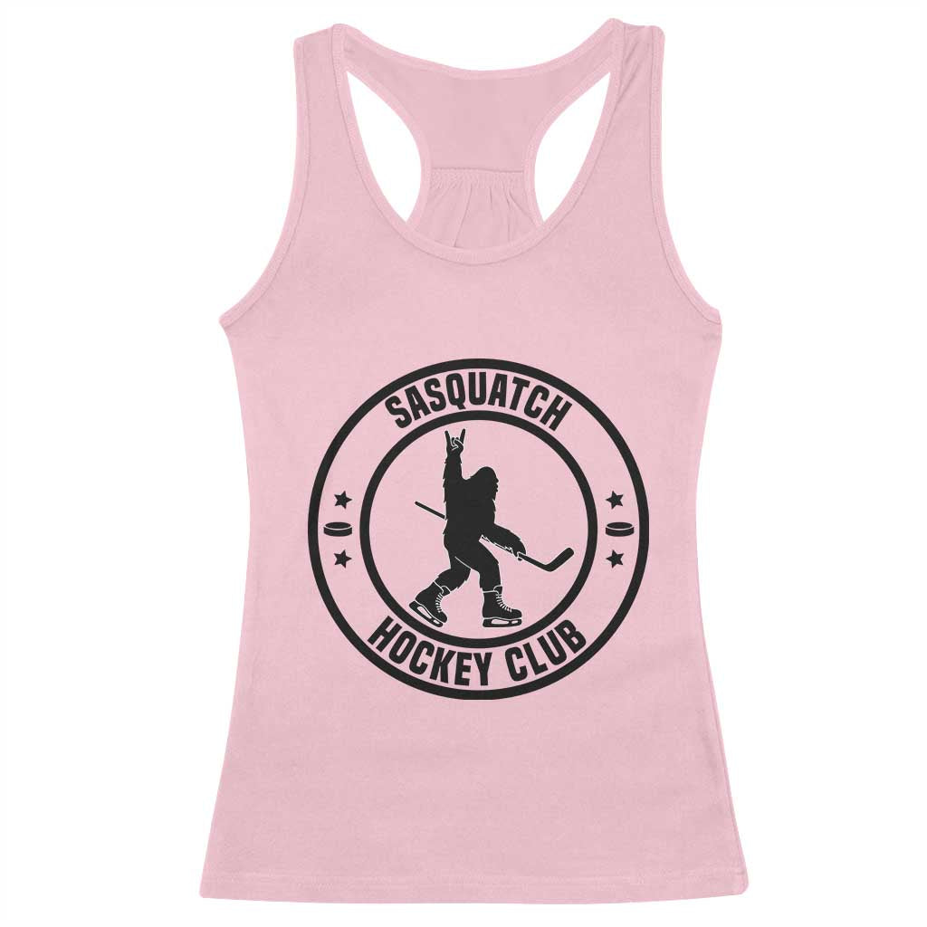 Legendary Sasquatch Hockey Club Racerback Tank Top Funny Ice Hockey Gift - Wonder Print Shop