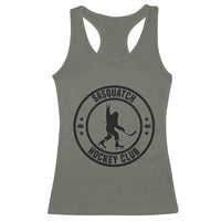 Legendary Sasquatch Hockey Club Racerback Tank Top Funny Ice Hockey Gift - Wonder Print Shop