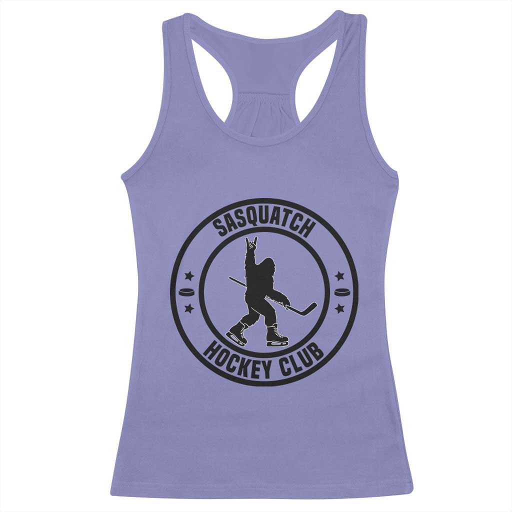 Legendary Sasquatch Hockey Club Racerback Tank Top Funny Ice Hockey Gift - Wonder Print Shop