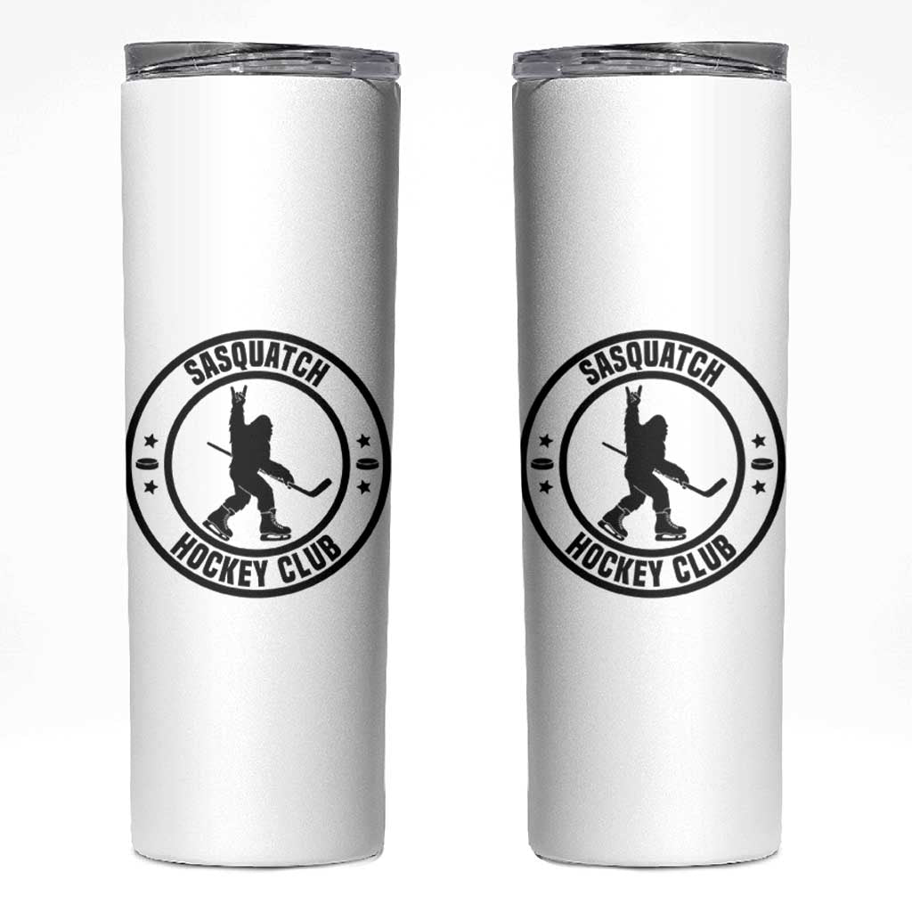 Legendary Sasquatch Hockey Club Skinny Tumbler Funny Ice Hockey Gift - Wonder Print Shop
