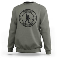 Legendary Sasquatch Hockey Club Sweatshirt Funny Ice Hockey Gift - Wonder Print Shop