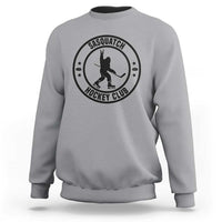 Legendary Sasquatch Hockey Club Sweatshirt Funny Ice Hockey Gift - Wonder Print Shop