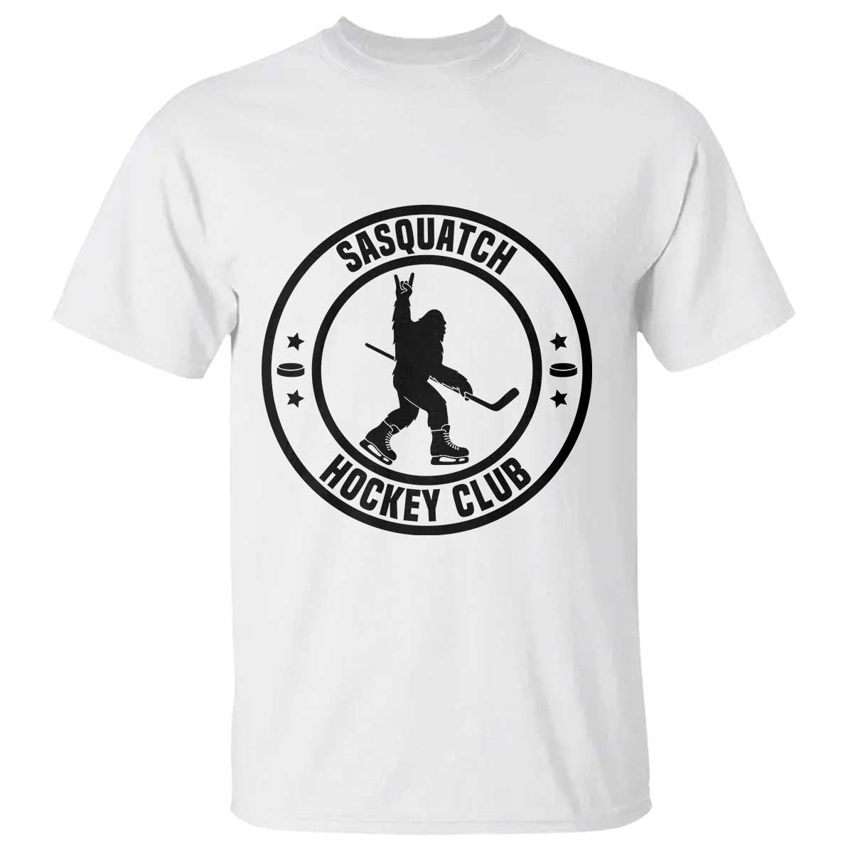 Legendary Sasquatch Hockey Club T Shirt Funny Ice Hockey Gift - Wonder Print Shop