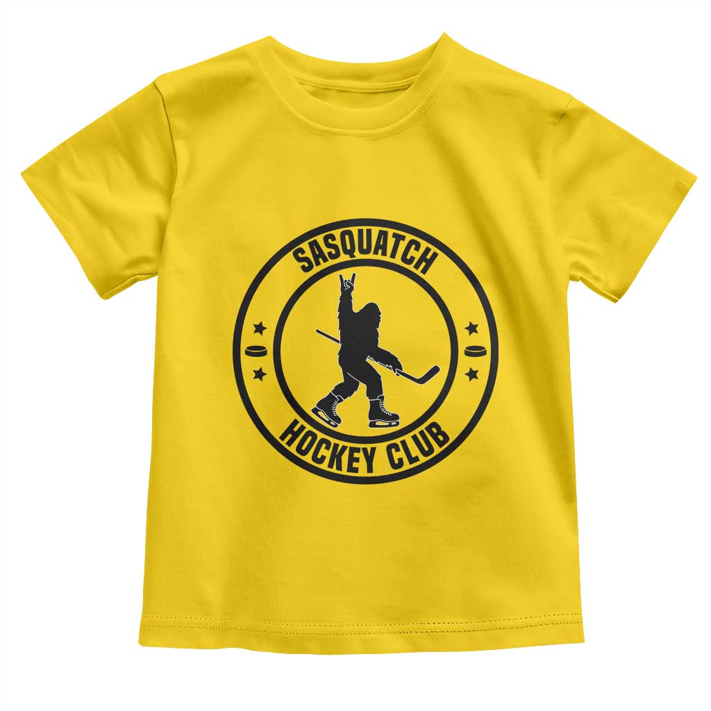 Legendary Sasquatch Hockey Club Toddler T Shirt Funny Ice Hockey Gift - Wonder Print Shop