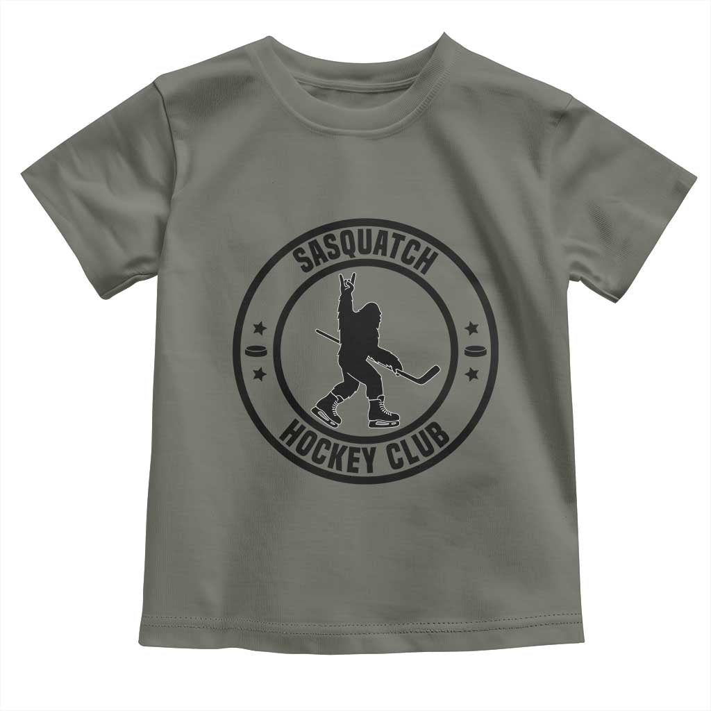 Legendary Sasquatch Hockey Club Toddler T Shirt Funny Ice Hockey Gift - Wonder Print Shop