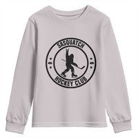 Legendary Sasquatch Hockey Club Youth Sweatshirt Funny Ice Hockey Gift - Wonder Print Shop