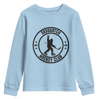 Legendary Sasquatch Hockey Club Youth Sweatshirt Funny Ice Hockey Gift - Wonder Print Shop
