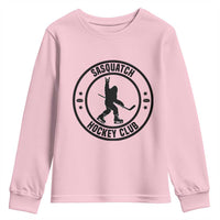 Legendary Sasquatch Hockey Club Youth Sweatshirt Funny Ice Hockey Gift - Wonder Print Shop