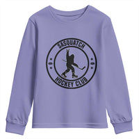 Legendary Sasquatch Hockey Club Youth Sweatshirt Funny Ice Hockey Gift - Wonder Print Shop