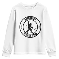 Legendary Sasquatch Hockey Club Youth Sweatshirt Funny Ice Hockey Gift - Wonder Print Shop