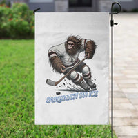Sasquatch On Ice Garden Flag Funny Bigfoot Hockey Player Gift - Wonder Print Shop