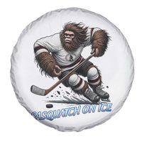 Sasquatch On Ice Spare Tire Cover Funny Bigfoot Hockey Player Gift - Wonder Print Shop