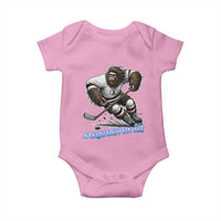 Sasquatch On Ice Baby Onesie Funny Bigfoot Hockey Player Gift - Wonder Print Shop
