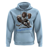 Sasquatch On Ice Hoodie Funny Bigfoot Hockey Player Gift - Wonder Print Shop