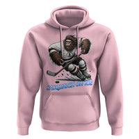 Sasquatch On Ice Hoodie Funny Bigfoot Hockey Player Gift - Wonder Print Shop