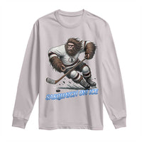 Sasquatch On Ice Long Sleeve Shirt Funny Bigfoot Hockey Player Gift - Wonder Print Shop